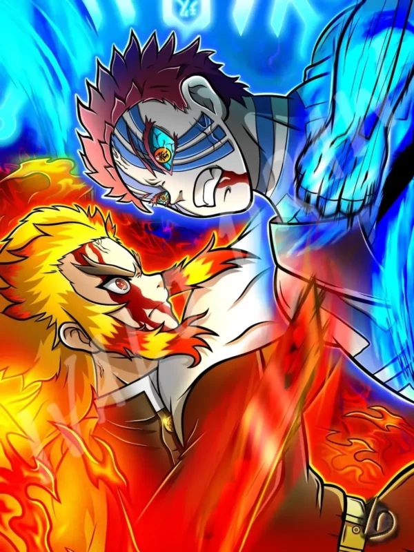 rengoku vs akaza